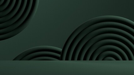 Obraz premium Abstract background, mock up scene with geometry shape for product display. 3D rendering
