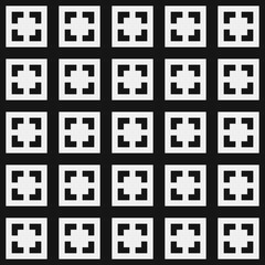 Abstract Cross Pattern Dots Logo generative computational art illustration