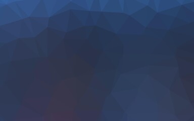 Dark BLUE vector polygon abstract background.