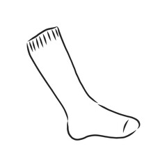 socks. Sketch style. Editable Vector Illustration isolated on white background. socks, vector sketch illustration