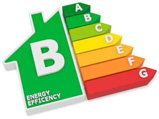 energy efficency 3d render