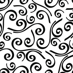 black and white seamless pattern