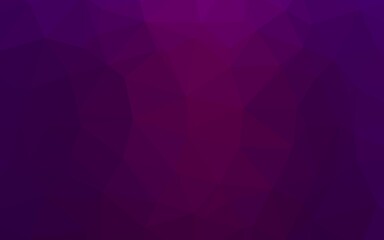 Obraz premium Dark Purple vector polygonal template.