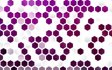 Light Purple vector texture with colorful hexagons.
