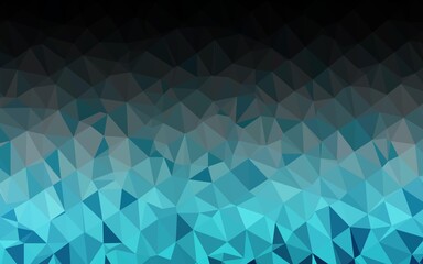 Light BLUE vector blurry triangle template.