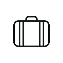 Linear suitcase icon