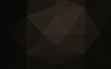 Fototapeta premium Dark Black vector abstract polygonal layout.