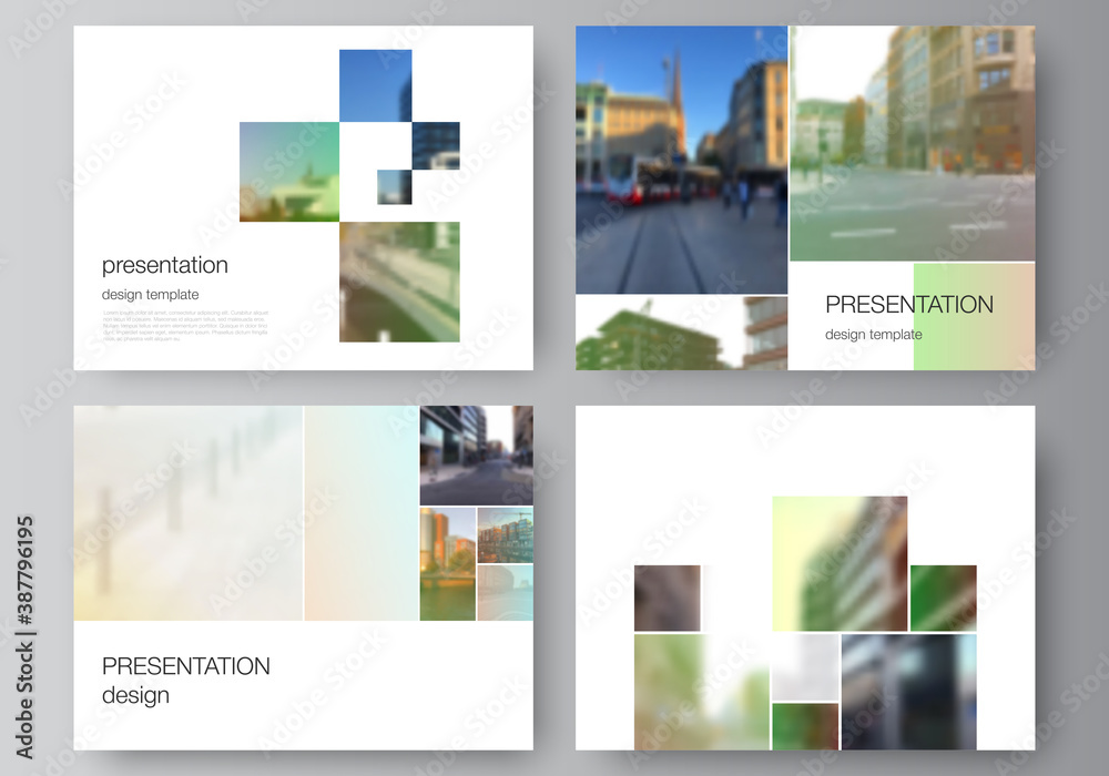 Poster vector layout of the presentation slides design business templates, multipurpose template for presen