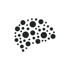 Abstract dots brain logo