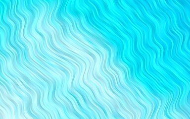 Light BLUE vector background with liquid shapes.