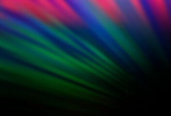 Dark Multicolor, Rainbow vector background with straight lines.