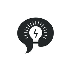 brain and light bulb logo