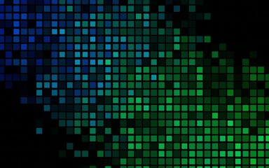 Dark Blue, Green vector background with rectangles.