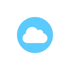 circle cloud icon