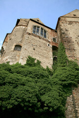 Fototapeta na wymiar Large, Gothic Pernstejn Castle - Czech Republic, Moravian castle. Czechia
