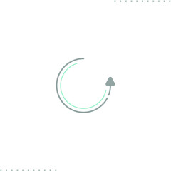 backup vector icon in outline
