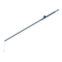 Fishing rod icon. Isometric of fishing rod vector icon for web design isolated on white background