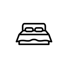 bed icon vector symbol template