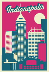 Indianapolis USA skyline