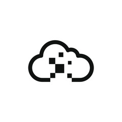 cloud computing data logo icon