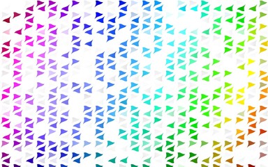 Light Multicolor, Rainbow vector texture in triangular style.