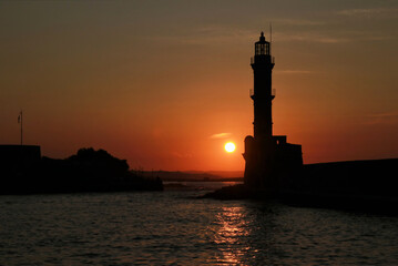 Venetian Lighthouse at Chania - Crete, Greece
