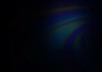 Dark BLUE vector blurred background.