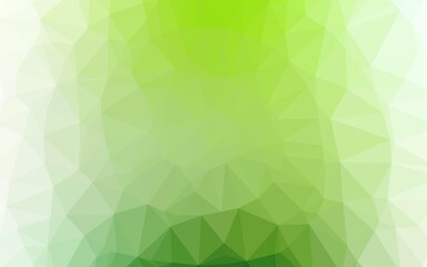 Fototapeta premium Light Green vector triangle mosaic template.