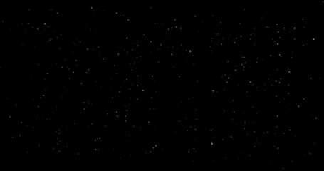 Fototapete Sternenhimmel 3D Illustration realistic overlay twinkling sparkling stars space in isolated black night sky  © Chan2545