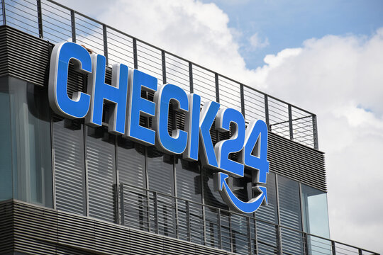 Munich, Bavaria / Germany - June 21, 2019: Headquarters of check24 in Munich, Germany - Check24 is Germanys largest online comparison portal