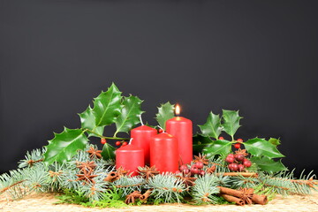 candles for advent and christmas