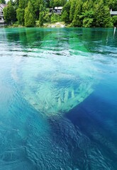 Underwater shipwreck site at Flowerpot Island, Tobermory - picture taken from a ferry , Bruce...