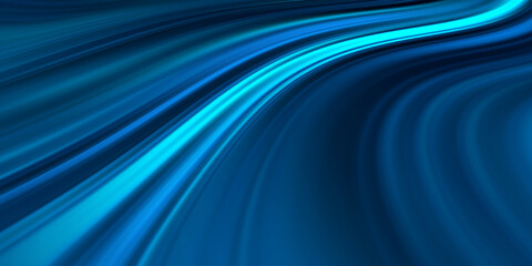 Sea Wave Abstract Navy Blue Black Neon Pattern Moon Light Silk Wavy Dark Texture Night Beach Party Background