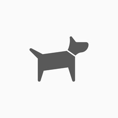 dog icon, puppy vector illustration