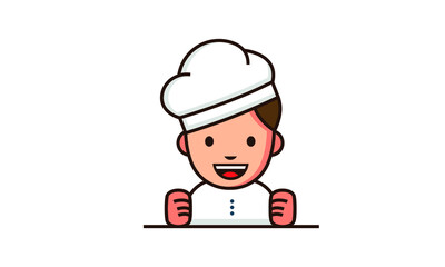cartoon illustration of a chef