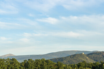 Mountain landscape photographed in summer