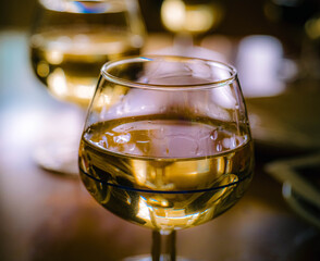 glass of white wine