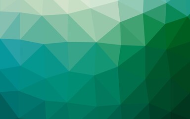Obraz premium Light Blue, Green vector abstract polygonal texture.