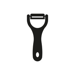 Peeler icon. Simple vector illustration on a white background