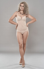 Lingerie model full body