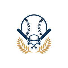Baseball emblem design vector, Baseball Logo design template, Symbol icon, Illustration