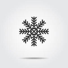 Snowflake Icon Or Logo Vector Illustration .