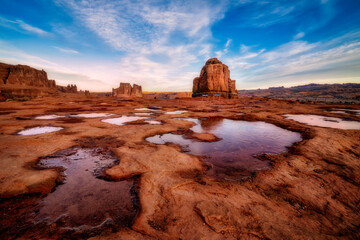 Fototapeta na wymiar Arches National Park Morning Moab Utah