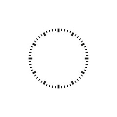 Watch face. Simple vector illustration on a white background