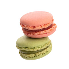Macaroon isolated on a white background.