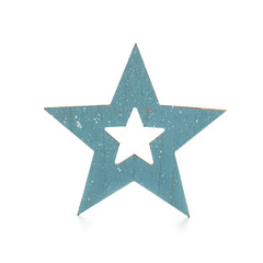 Christmas star isolated on a white background.