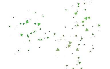 Light Green vector texture in triangular style.
