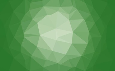 Obraz premium Light Green vector abstract polygonal cover.
