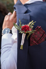 Formal mens groom's suit