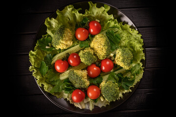 Raw Vegetable Composition of different nutrition 